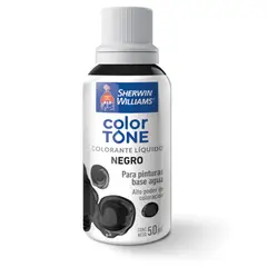 SHERWIN WILLIAMS - Tinte Líquido Color Negro 50ml Para Pintura