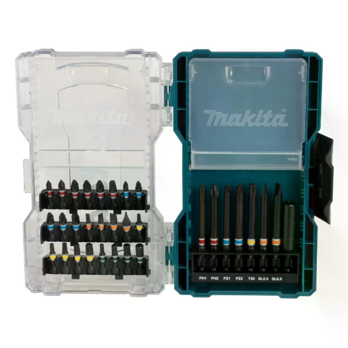 MAKITA - SET MAKITA PUNTAS 75MM - ADAPTADORES 32 PIEZAS