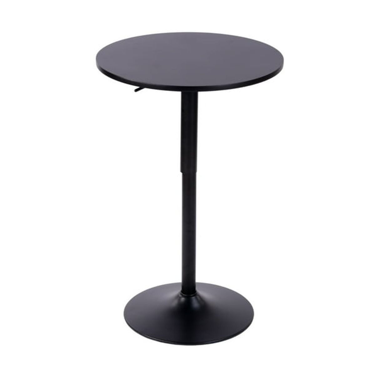 GENERICO - Mesa Alta Regulable 70 A 90cm Diametro 60cm Capacidad 40 Kg Negro