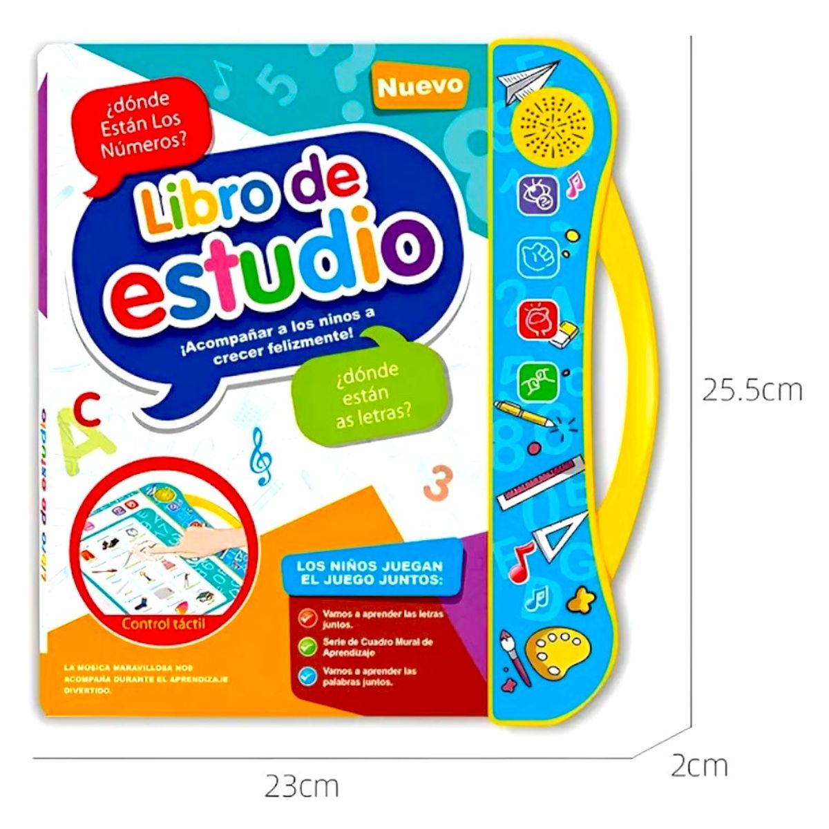 GENERICO - Libro Didáctico Interactivo Aprendizaje Bilingüe Para Niños