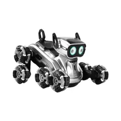 GENERICO - Perro Robot a Control Remoto RC Juguete Con Luces Y Sonido - Plateado