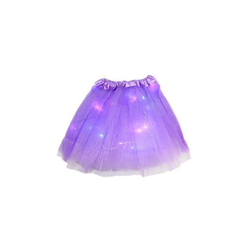 GENERICO - Falda Ballerina Led Lila X 1 Unidad