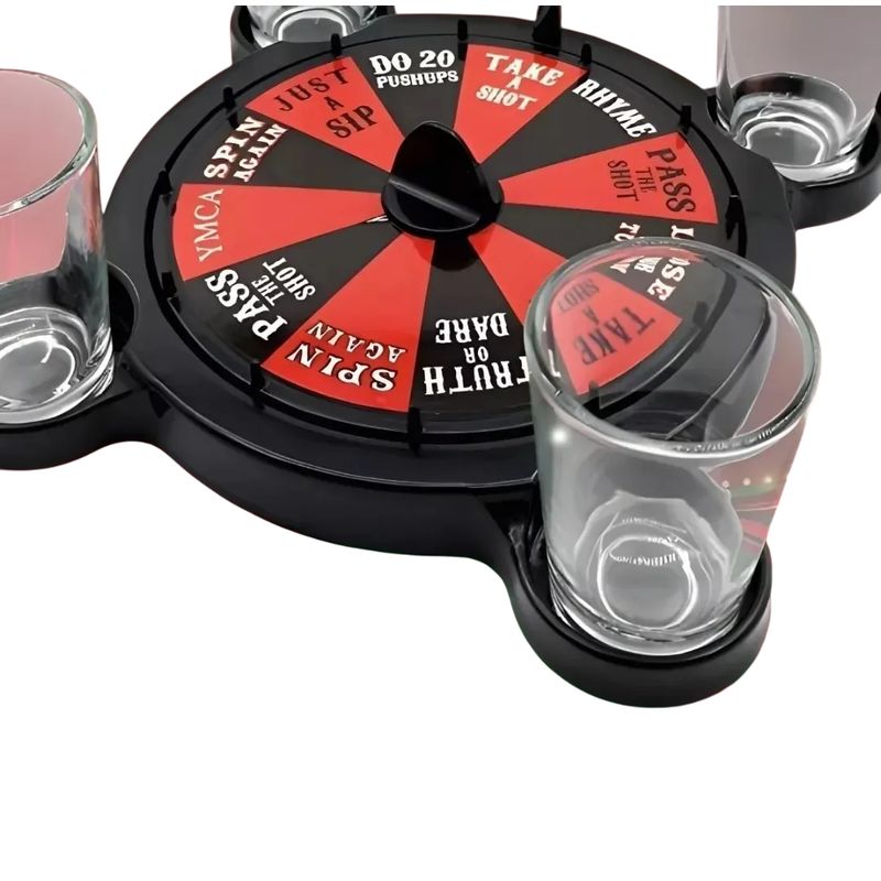 GENERICO - Juego De Mesa Spin Trago Chupito Ruleta Shots Bebidas