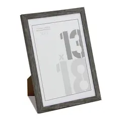 VGO - MARCO PLASTICO GRIS OSCURO CON PASPARTU 10x15 SIN PASPARTU 13x18