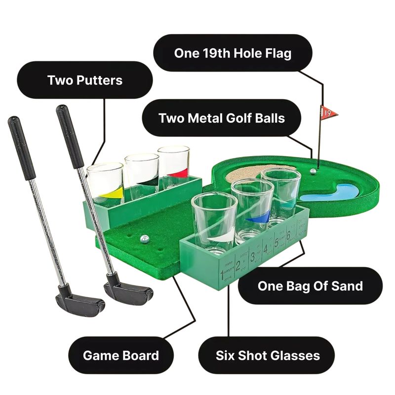 GENERICO - Juego De Mesa Mini Golf Fiesta Con Accesorio