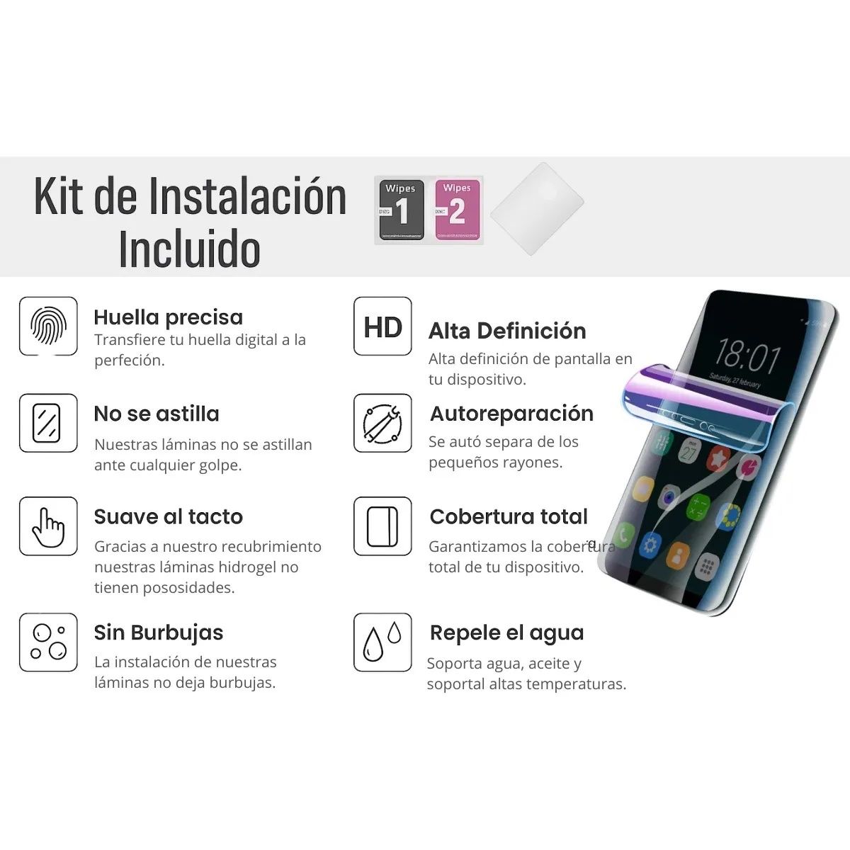 GENERICO - LAMINA DE HIDROGEL PARA CELULAR XIAOMI REDMI NOTE 14 PRO +
