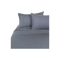 GENERICO - JUEGO DE SABANA 2 PLAZAS 500 HILOS GRIS