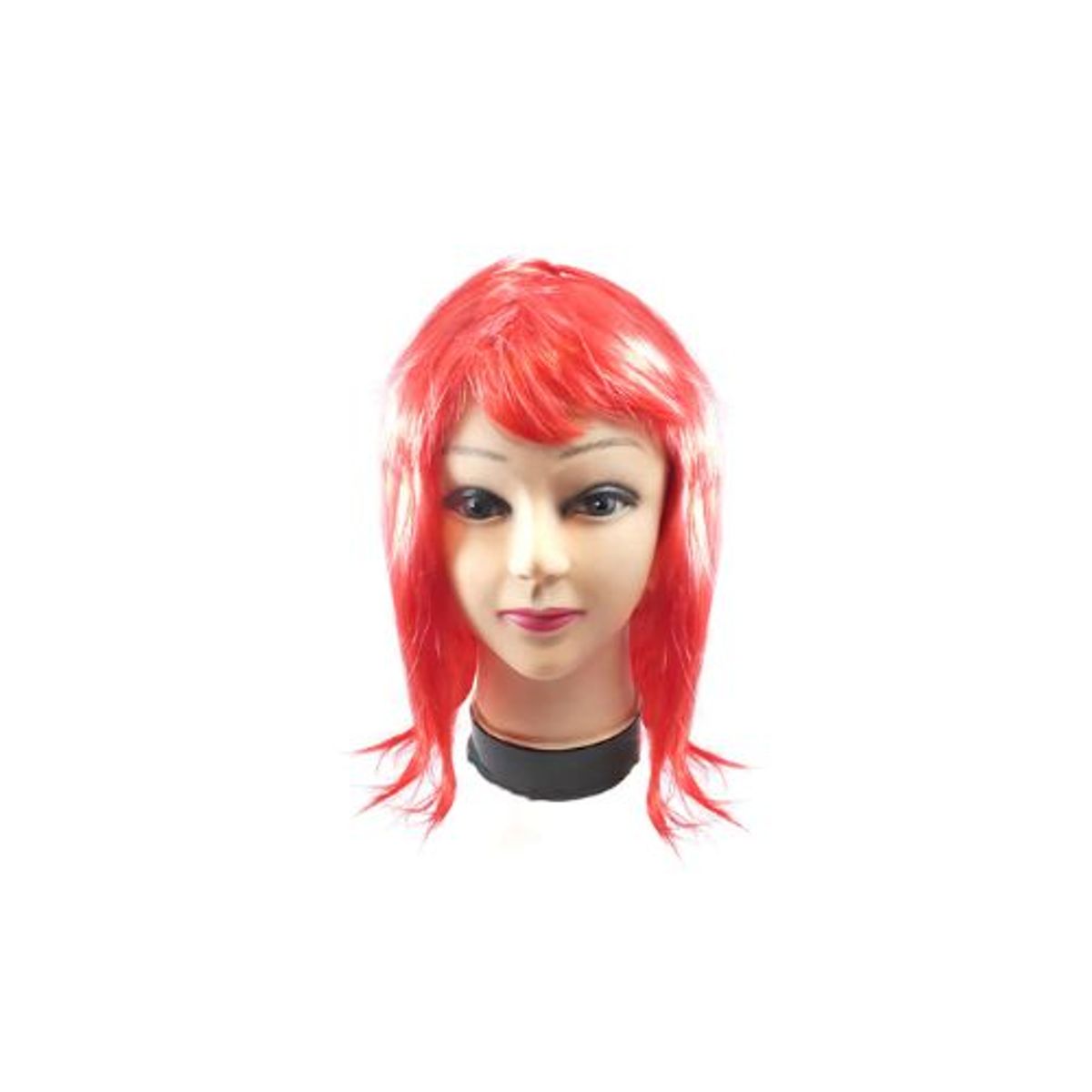 GENERICO - Peluca Corta Rojo 32Cm 100Gr X 1 Unidad
