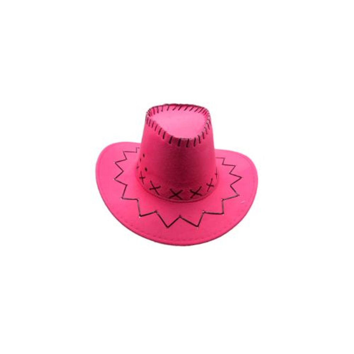 GENERICO - Sombrero Vaquero Niño Fucsia 54X10Cm 1 Unidad