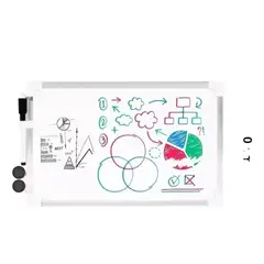 GENERICO - Pizarra Acrílica Blanca Magnética 20x30cms