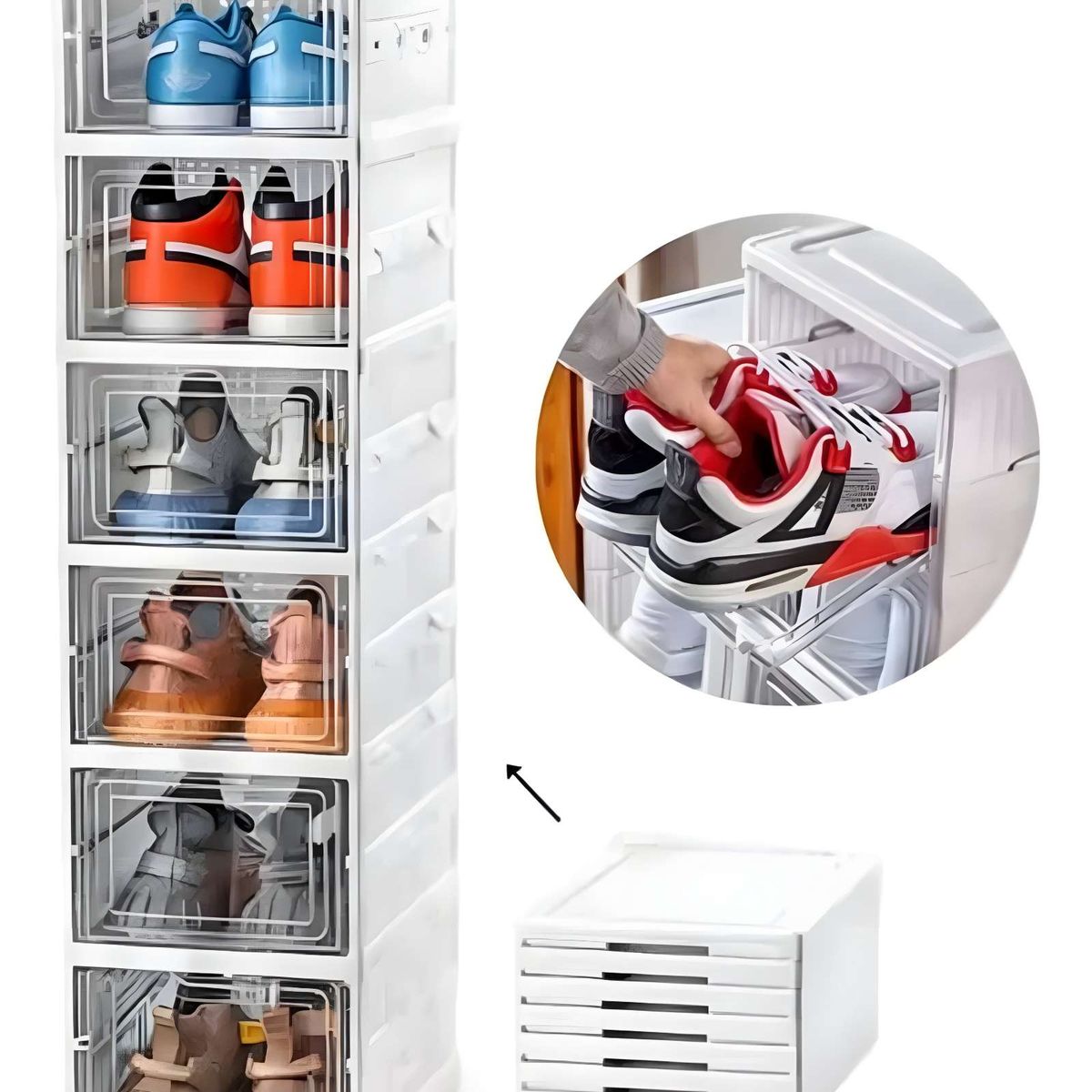 GENERICO - ESTANTE ORGANIZADOR DE ZAPATOS 6 NIVELES PLEGABLE