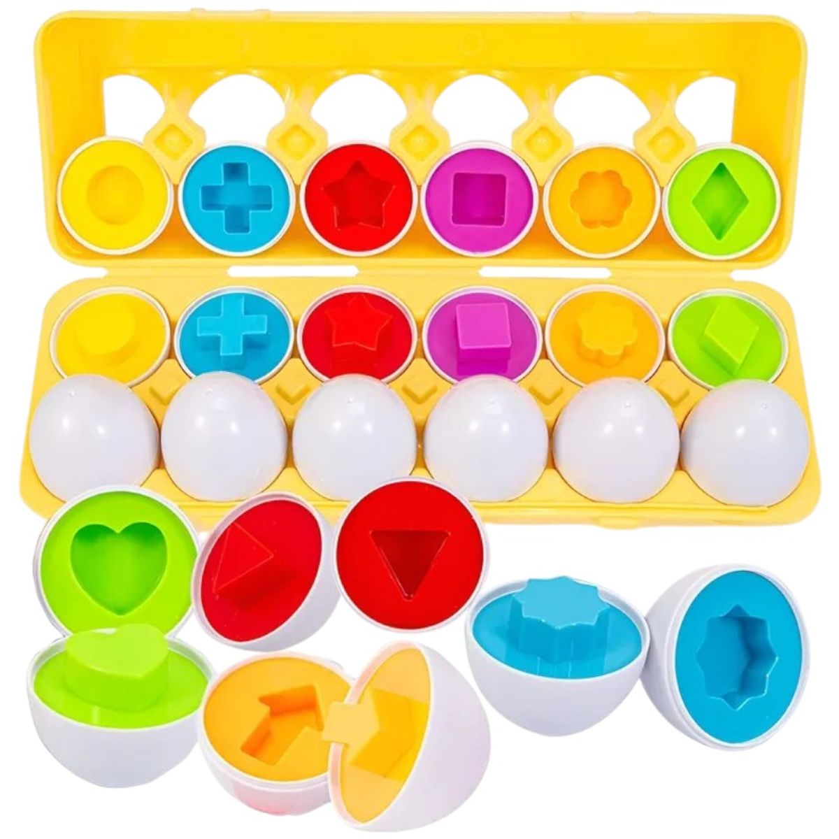GENERICO - Set de Huevos Didácticos Educativos para Niños Aprendizaje