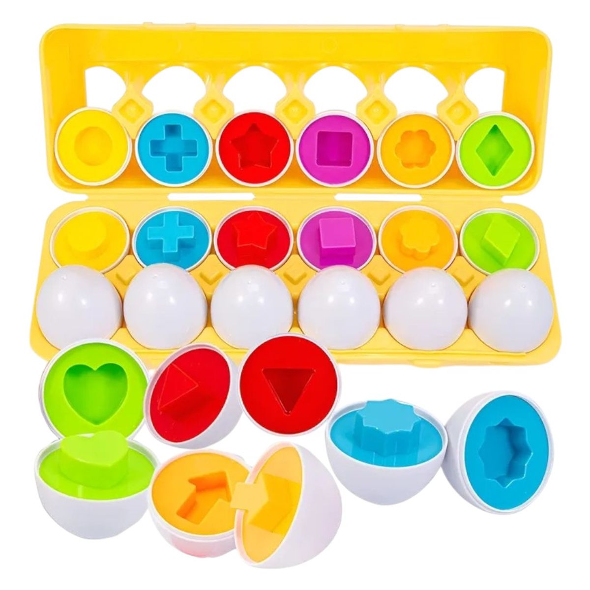 GENERICO - Set de Huevos Didácticos Educativos para Niños Aprendizaje