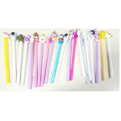 GENERICO - Pack 20 lapices de tinta azul surtidos para niños.