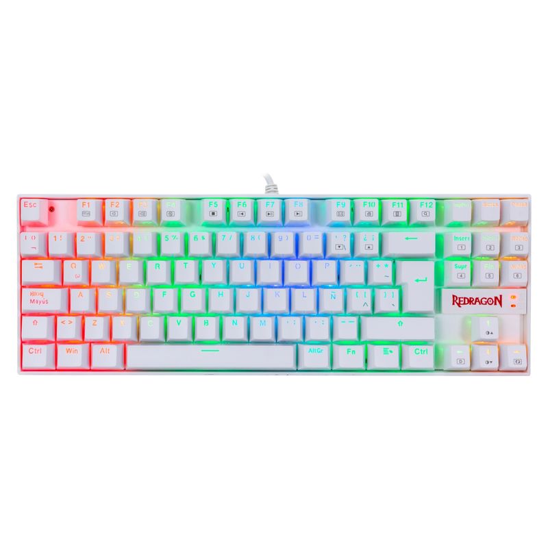 REDRAGON - Teclado Gamer Kumara White Redragon