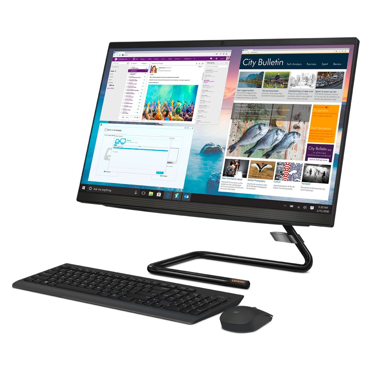 LENOVO - AIO 3 Amd Ryzen 5 4Gb Ram 1Tb Hdd + 128Gb Ssd 24