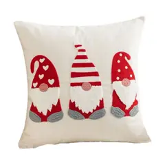 GENERICO - Pack Cojin + Funda De Navidad 45x45cm Bordado Navideño