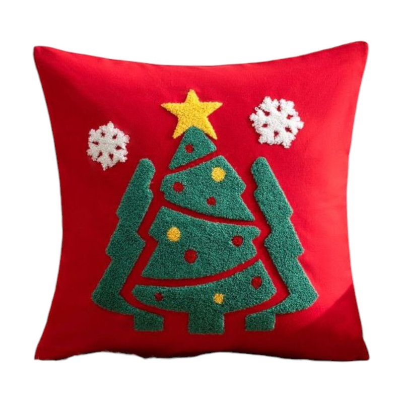 GENERICO - Pack 2 Fundas + Cojines De Navidad 45x45cm Bordado Navideño