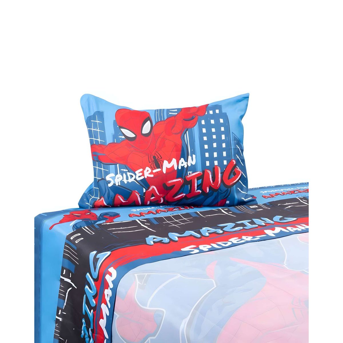 GENERICO - JUEGO DE SABANA DISEÑO INFANTIL PLAZA Y MEDIA 04