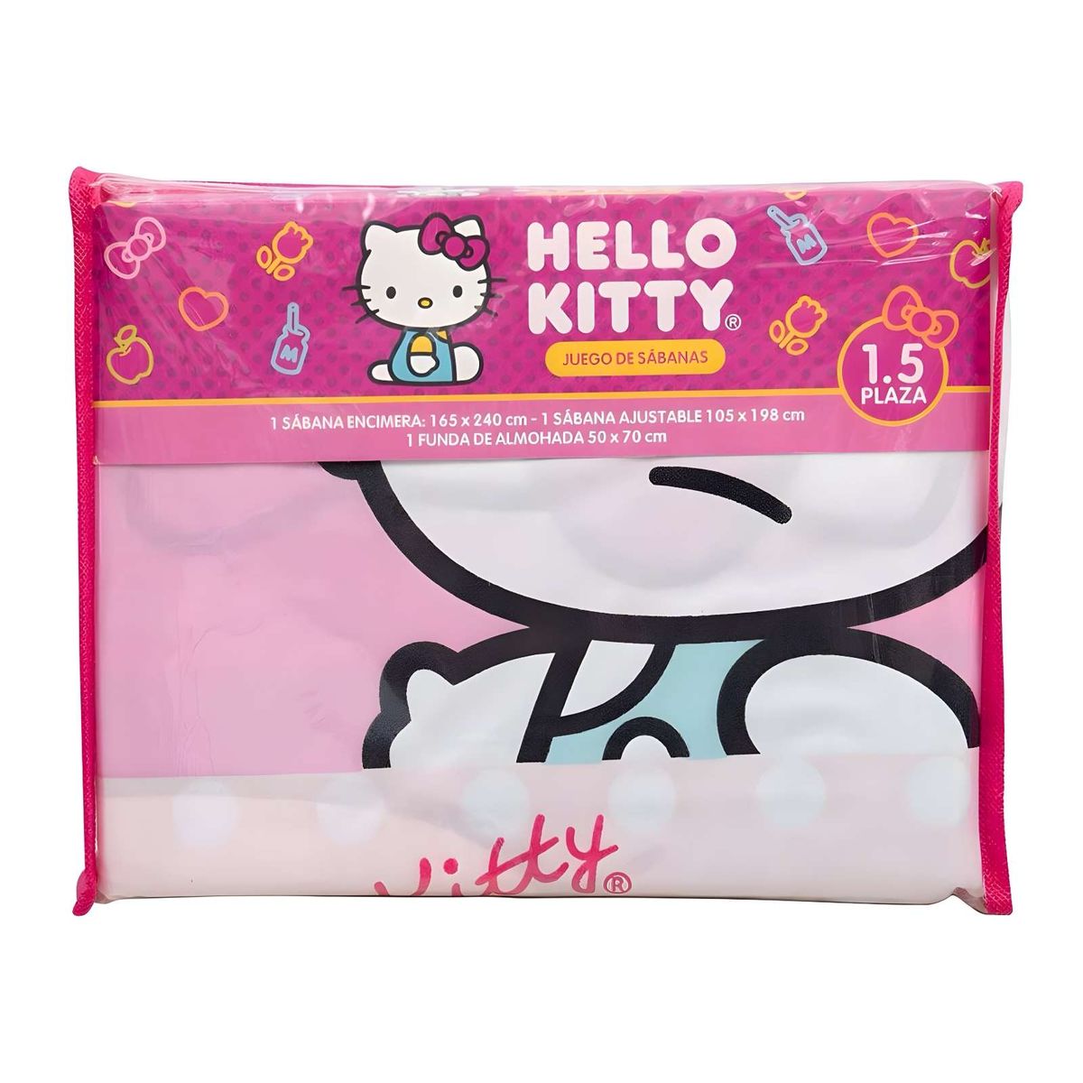 GENERICO - JUEGO DE SABANA DISEÑO INFANTIL PLAZA Y MEDIA 03