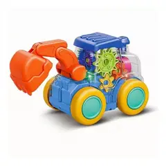 GENERICO - Juguete Maquina Construcción Transparente Musical Divertido