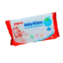 PIGEON - Toallitas Húmedas Baby Wipes 99% Agua 82u