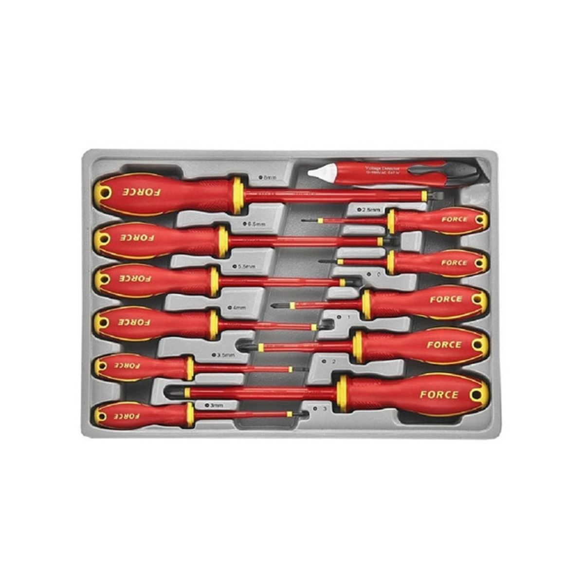 Juego de Destornilladores Aislados de 1000V - 12 piezas, marca FORCE - Foto Principal