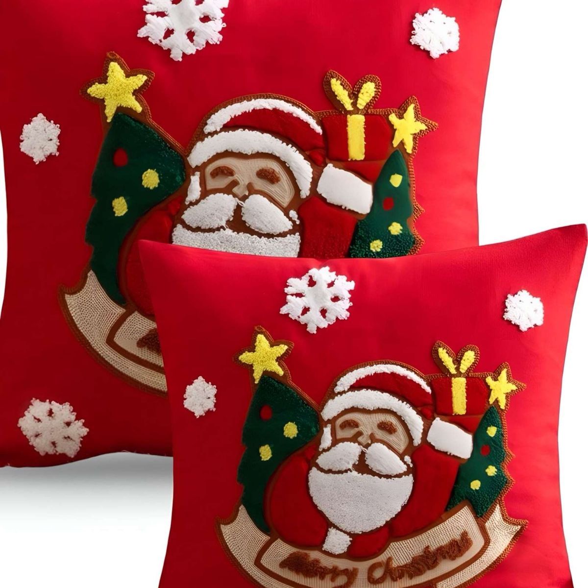GENERICO - SET DE 2 FUNDAS DE COJIN PARA NAVIDAD K8