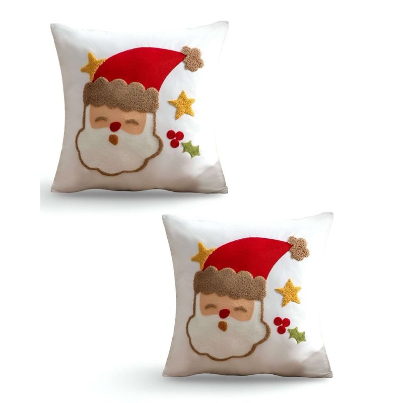 GENERICO - SET DE 2 FUNDAS DE COJIN PARA NAVIDAD K17