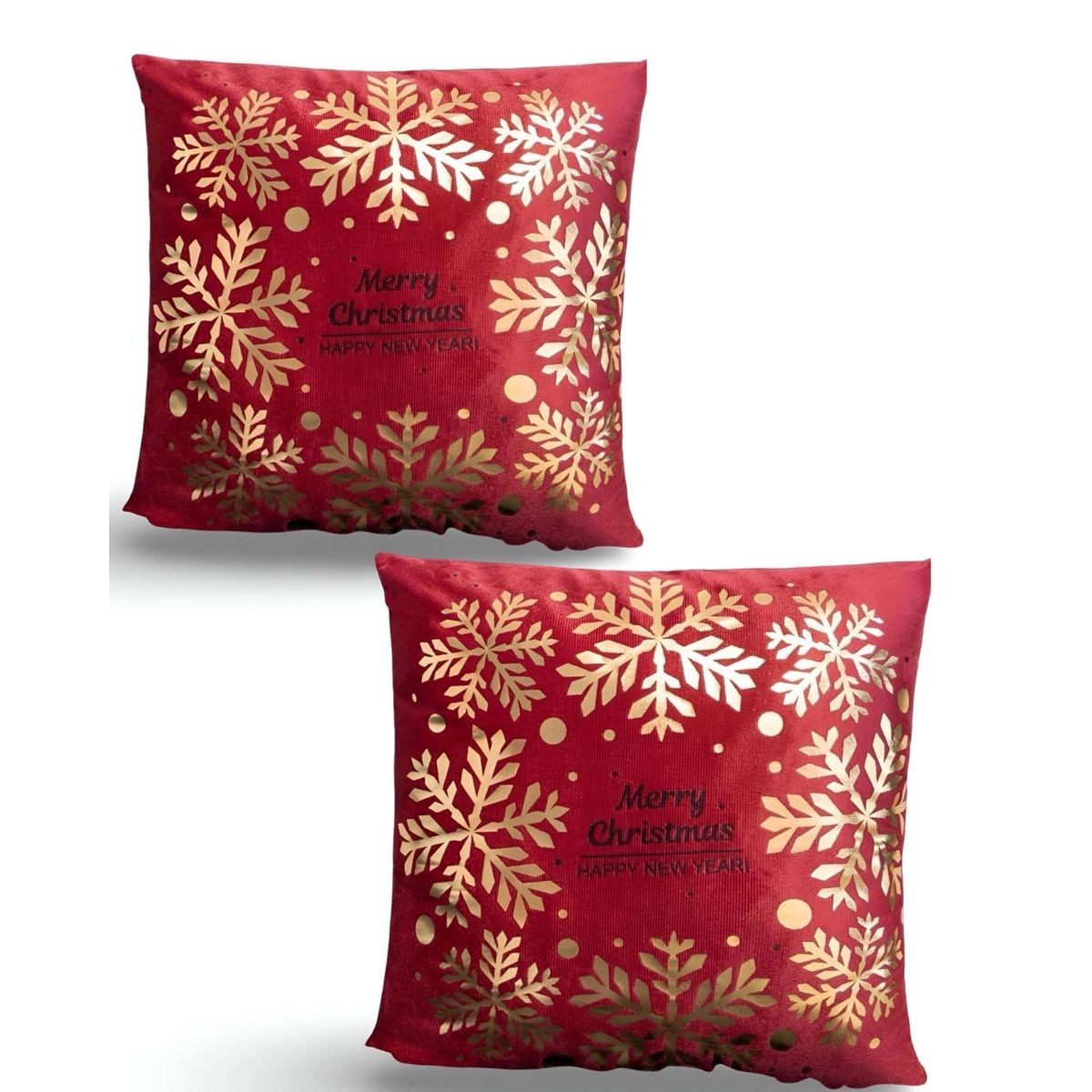 GENERICO - SET DE 2 FUNDAS DE COJIN PARA NAVIDAD M14