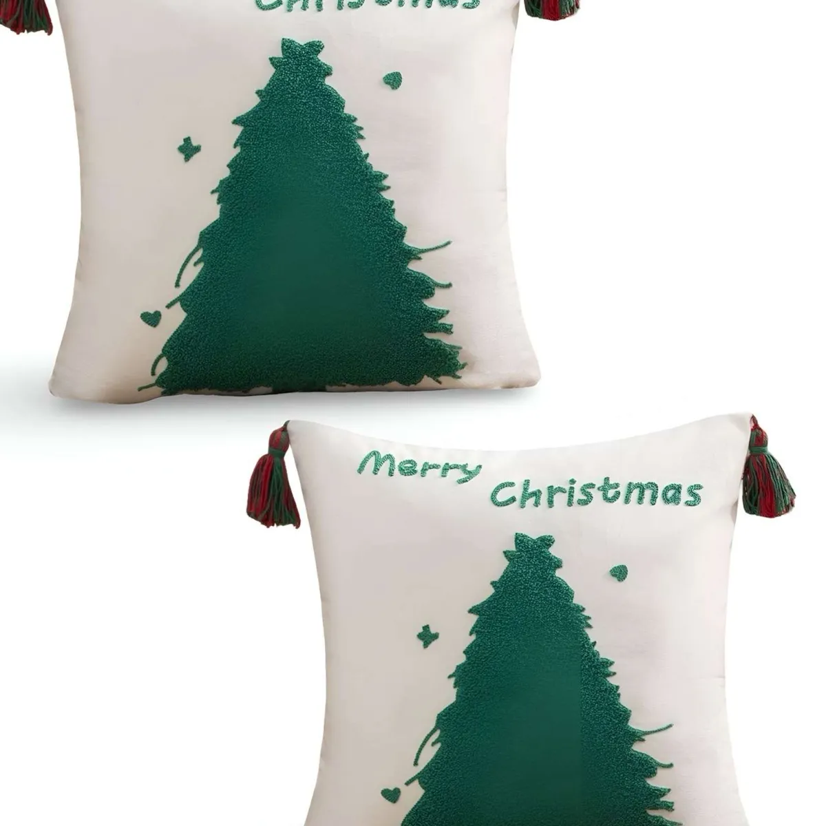 GENERICO - PACK DE 2 FUNDAS DE COJIN PARA NAVIDAD A8…