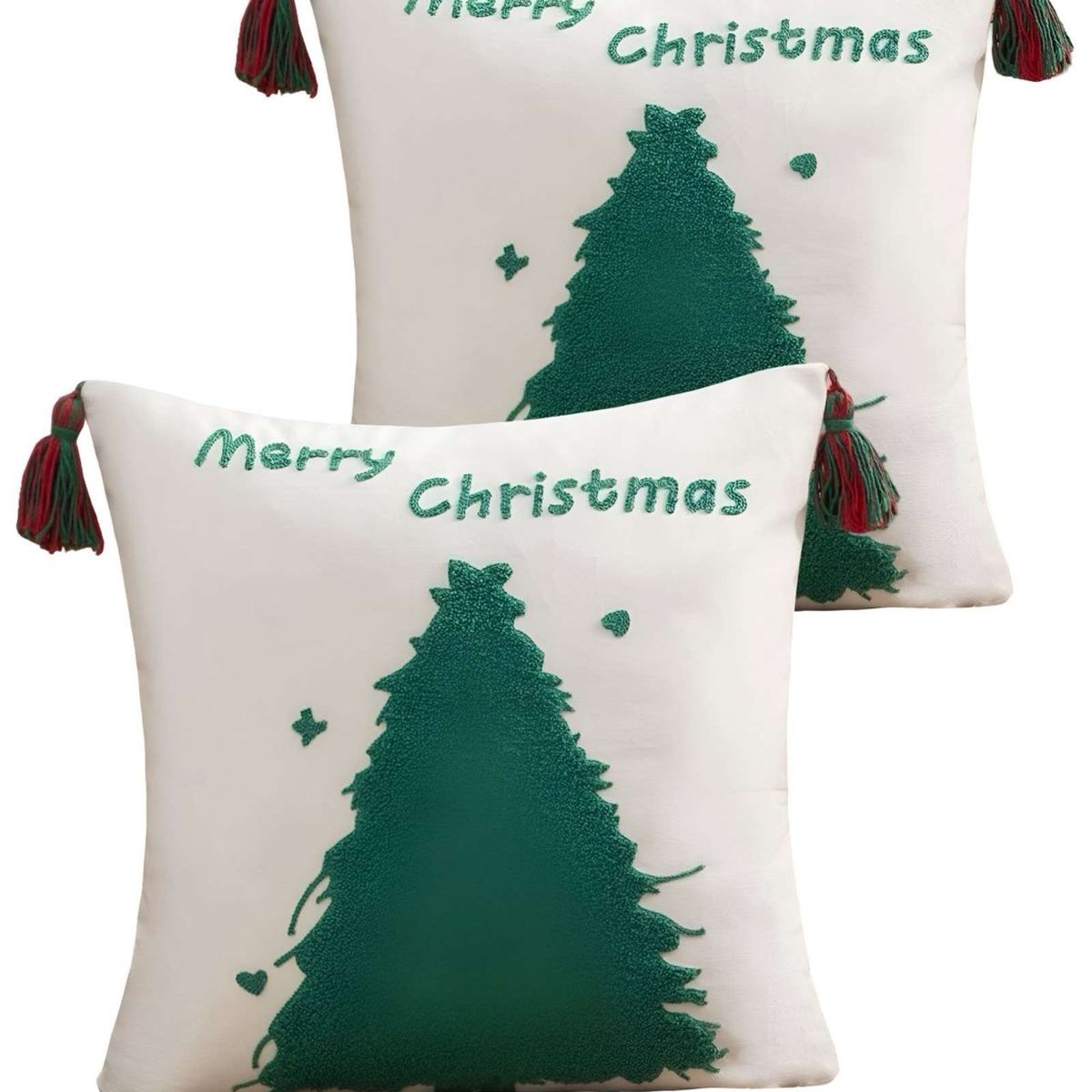 GENERICO - PACK DE 2 FUNDAS DE COJIN PARA NAVIDAD A8…
