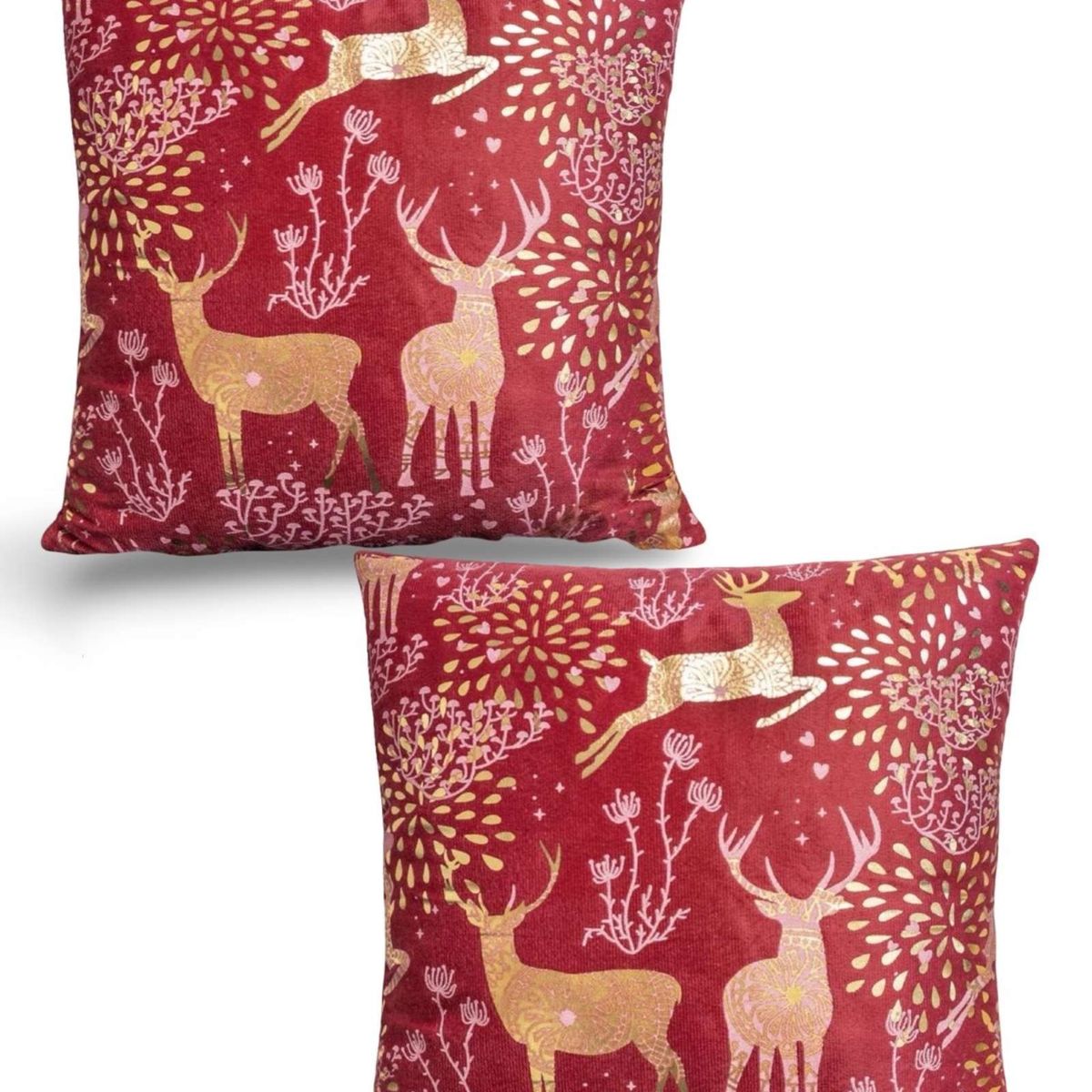 GENERICO - PACK DE 2 FUNDAS DE COJIN PARA NAVIDAD M4…