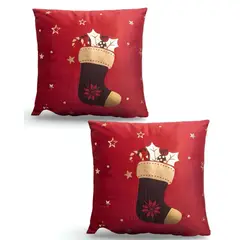 GENERICO - PACK DE 2 FUNDAS DE COJIN PARA NAVIDAD M5