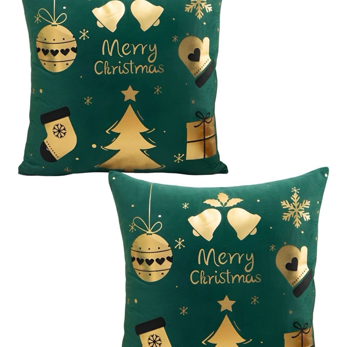 GENERICO - PACK DE 2 FUNDAS DE COJIN PARA NAVIDAD M12…