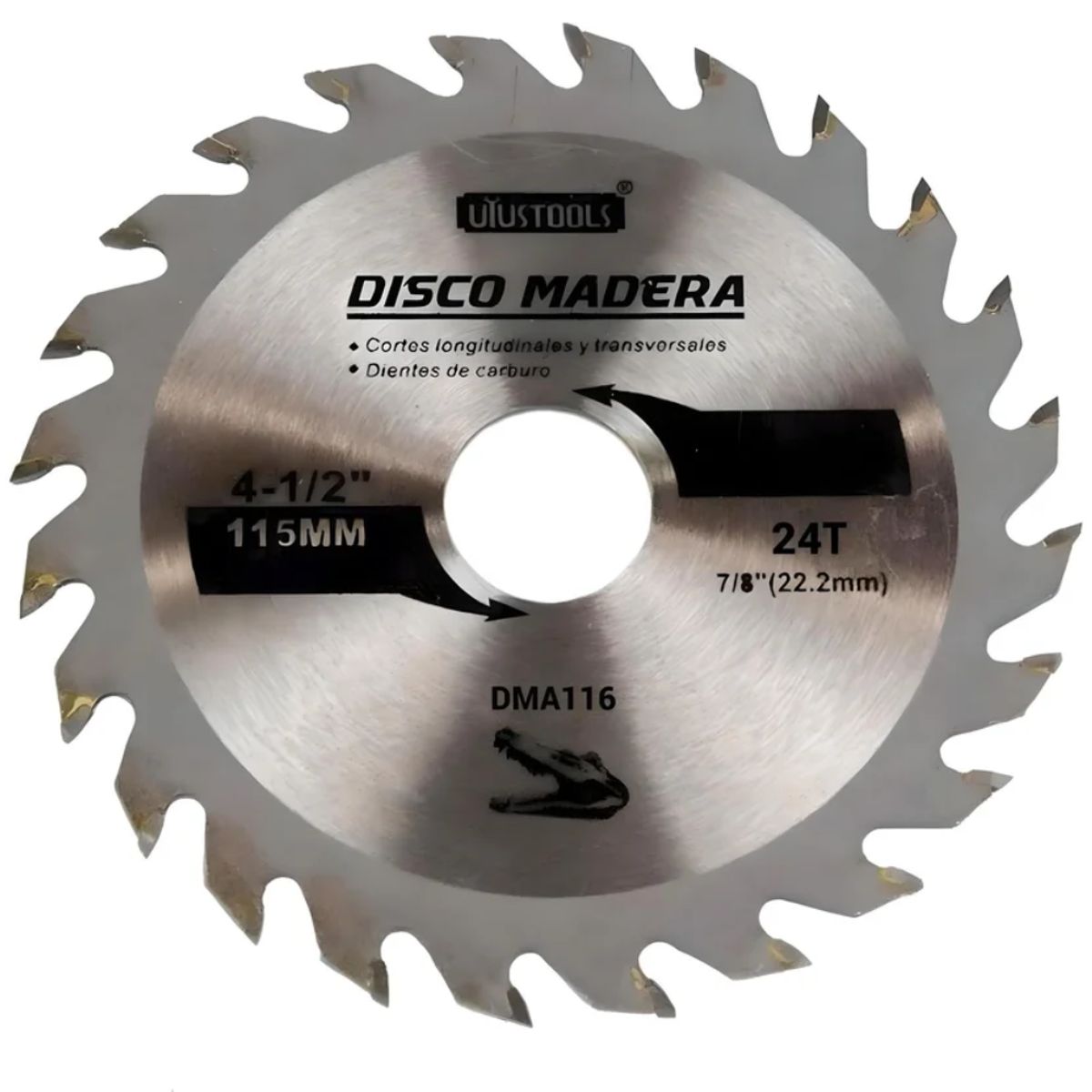 UYUSTOOL - DISCO SIERRA CIRCULAR 4 y media pulg-24D DMA116 UYUSTOOLS