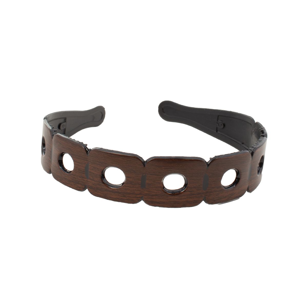 BIJOUTERIA LB20 SPA - Cintillo Diadema Mediano Rígido Cabello Diseño 4 - Marrón