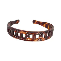 BIJOUTERIA LB20 SPA - Cintillo Diadema Mediano Rígido Cabello Diseño 11 - Marrón