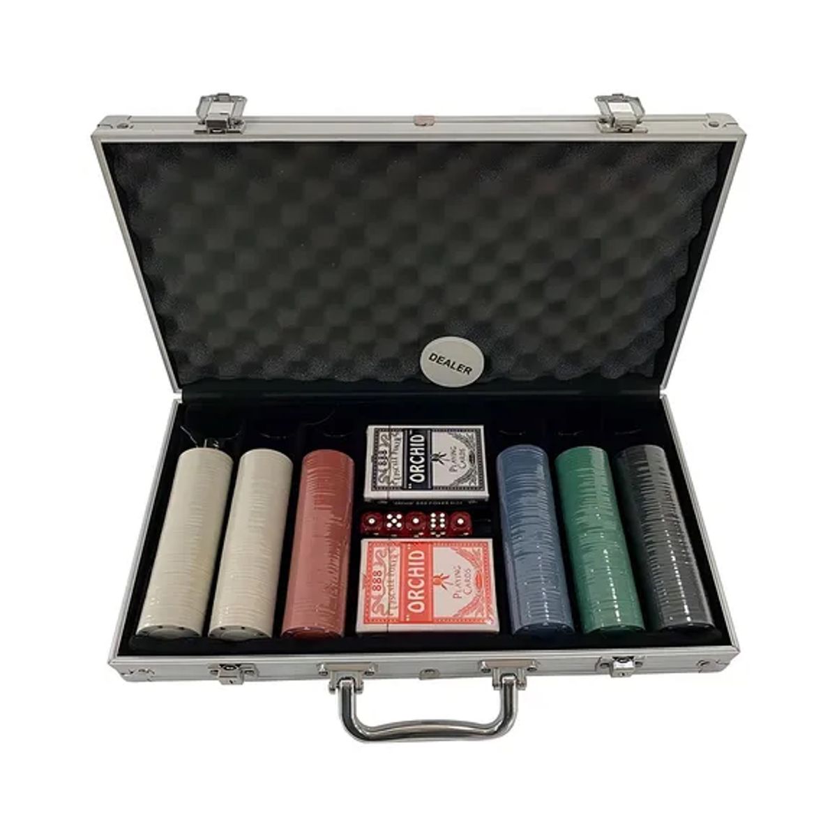 GENERICO - Set De Póker 300 Fichas Profesional En Maletín Metálico