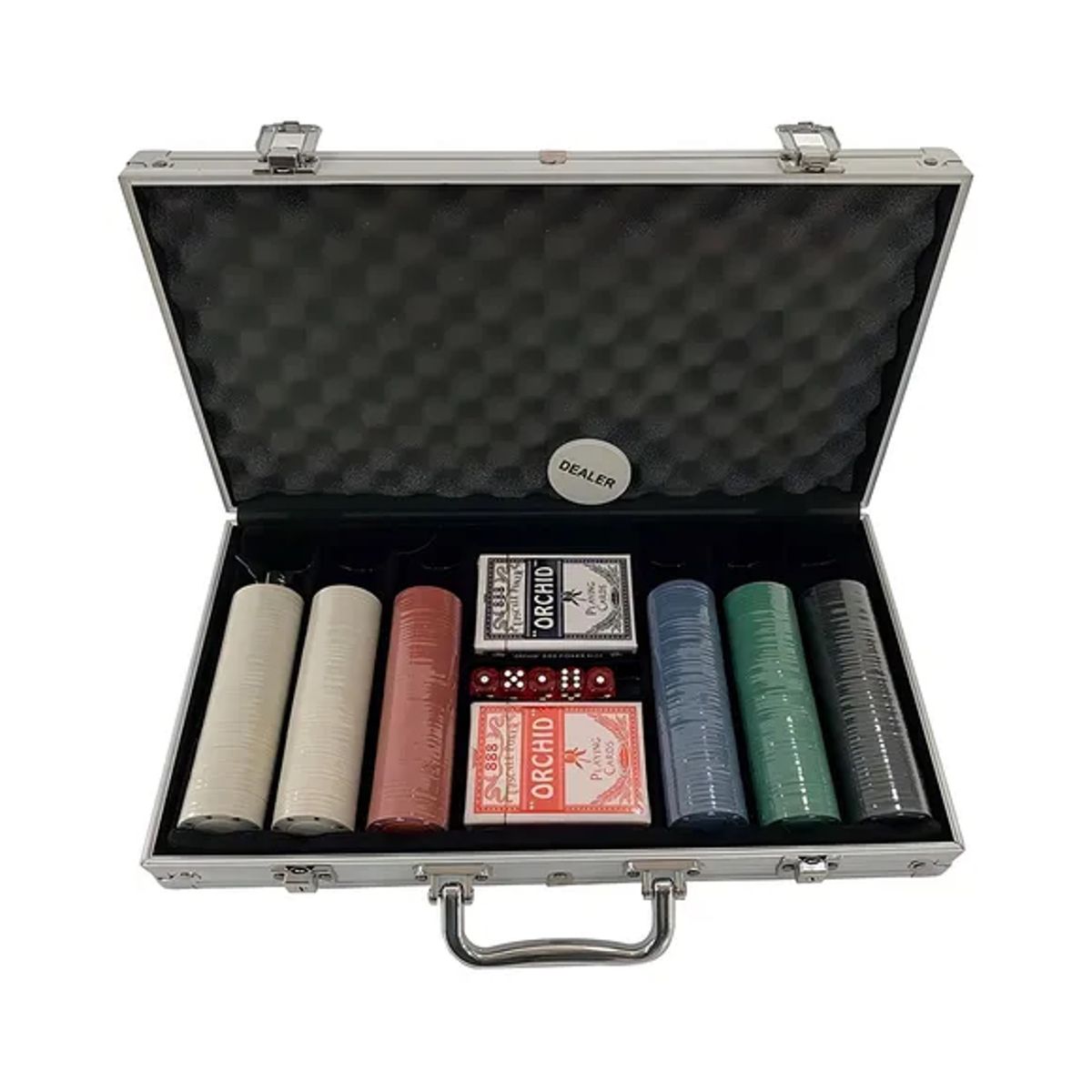 GENERICO - Set De Póker 300 Fichas Profesional En Maletín Metálico