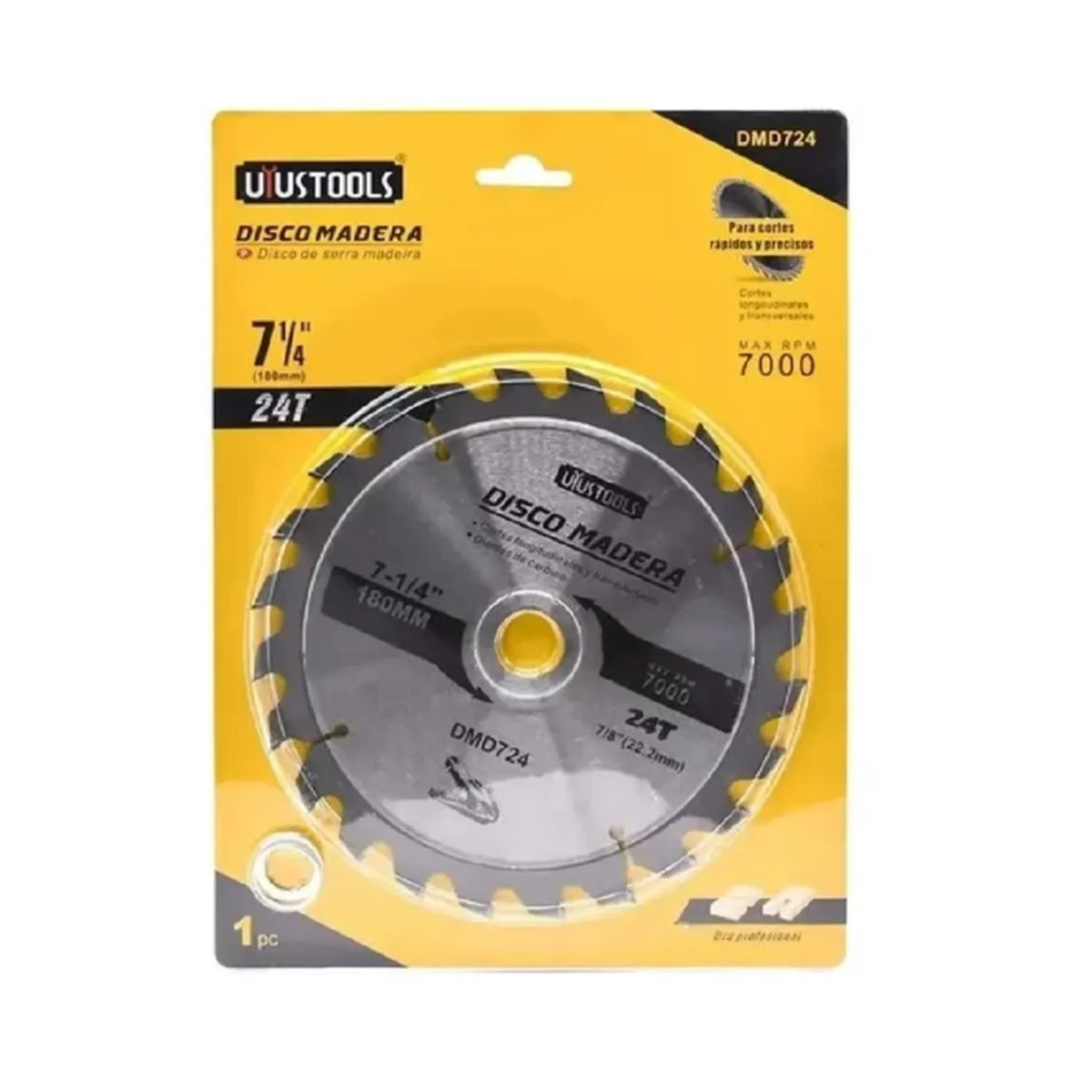 UYUSTOOL - DISCO SIERRA CIRCULAR 4 y media pulg-18DDMD724 UYUSTOOLS
