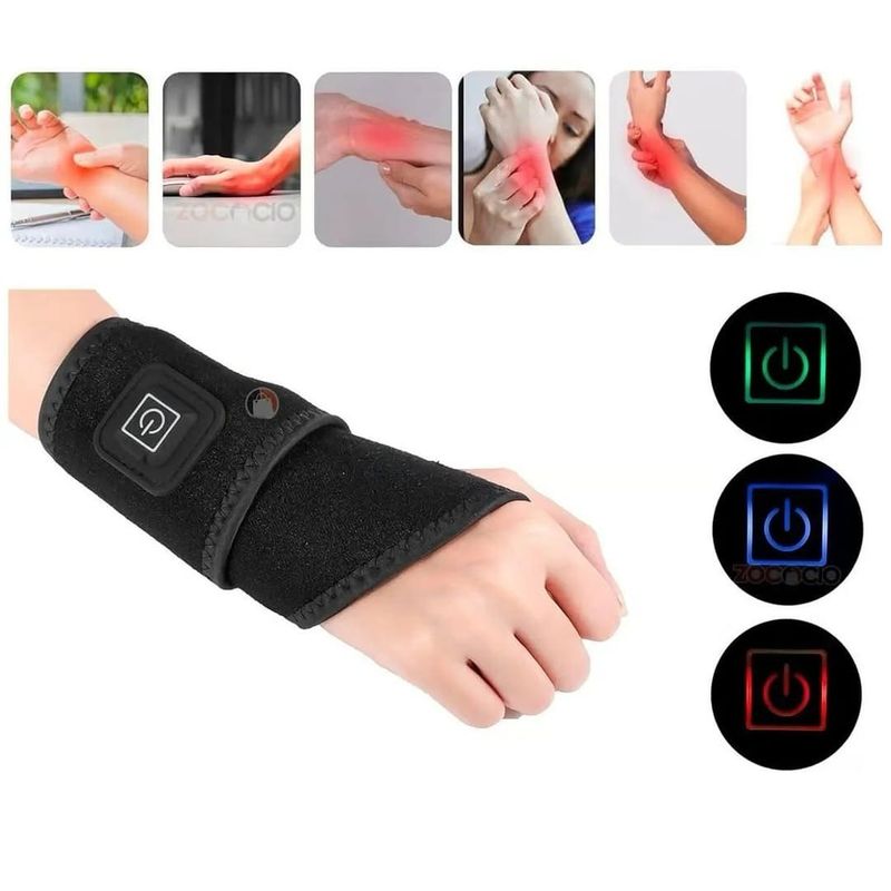 MOVI - MUÑEQUERA CON TRES NIVELES DE CALOR SOPORTE PARA ARTICULACION DE MANO