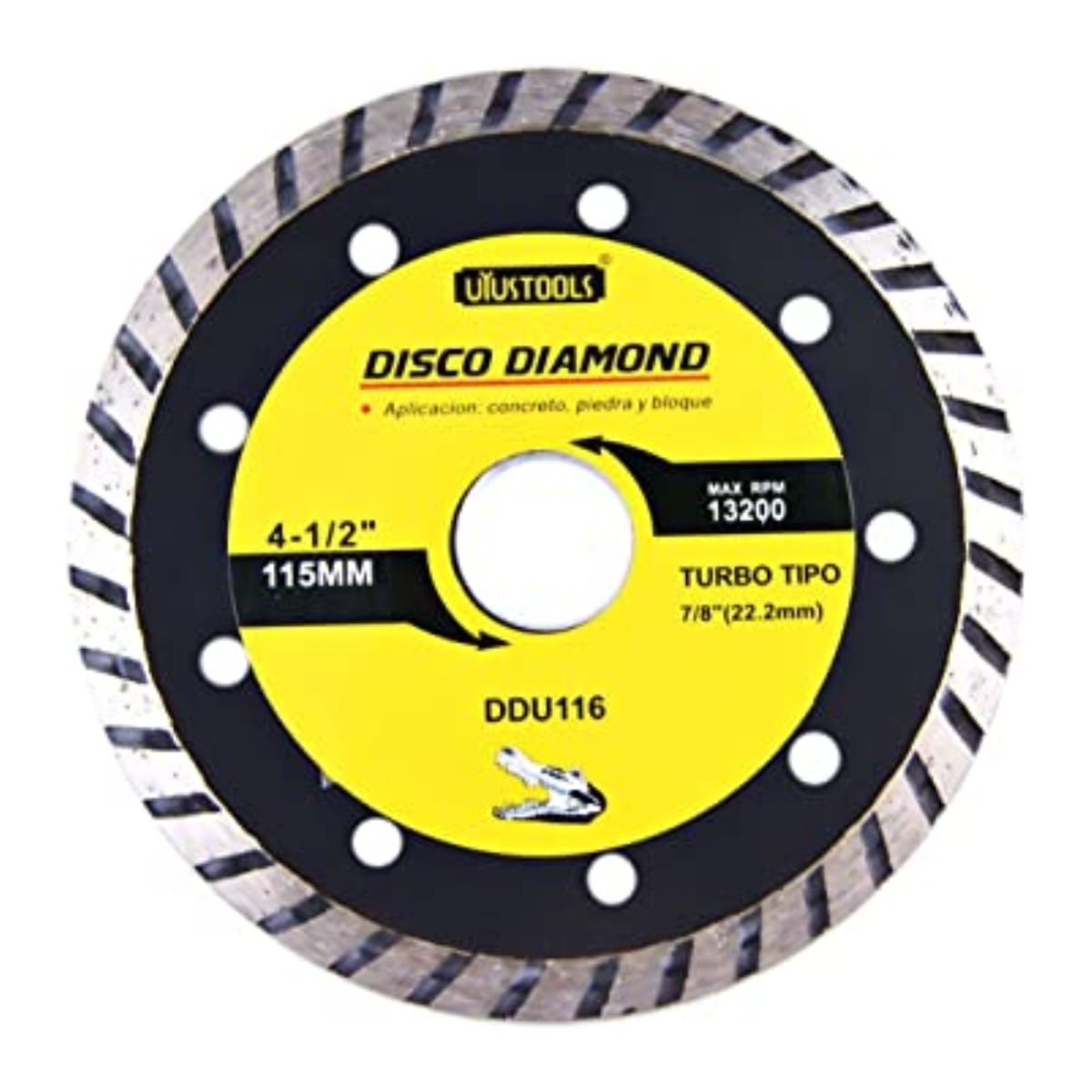 UYUSTOOL - DISCO DIAMANTADO 115MM UYUSTOOL TURBO DDU116