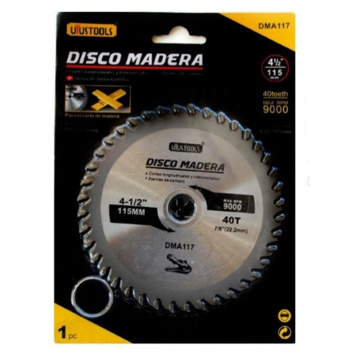 UYUSTOOL - DISCO SIERRA CIRCULAR 4 y media pulg-40 D DMA117 UYUSTOOLS