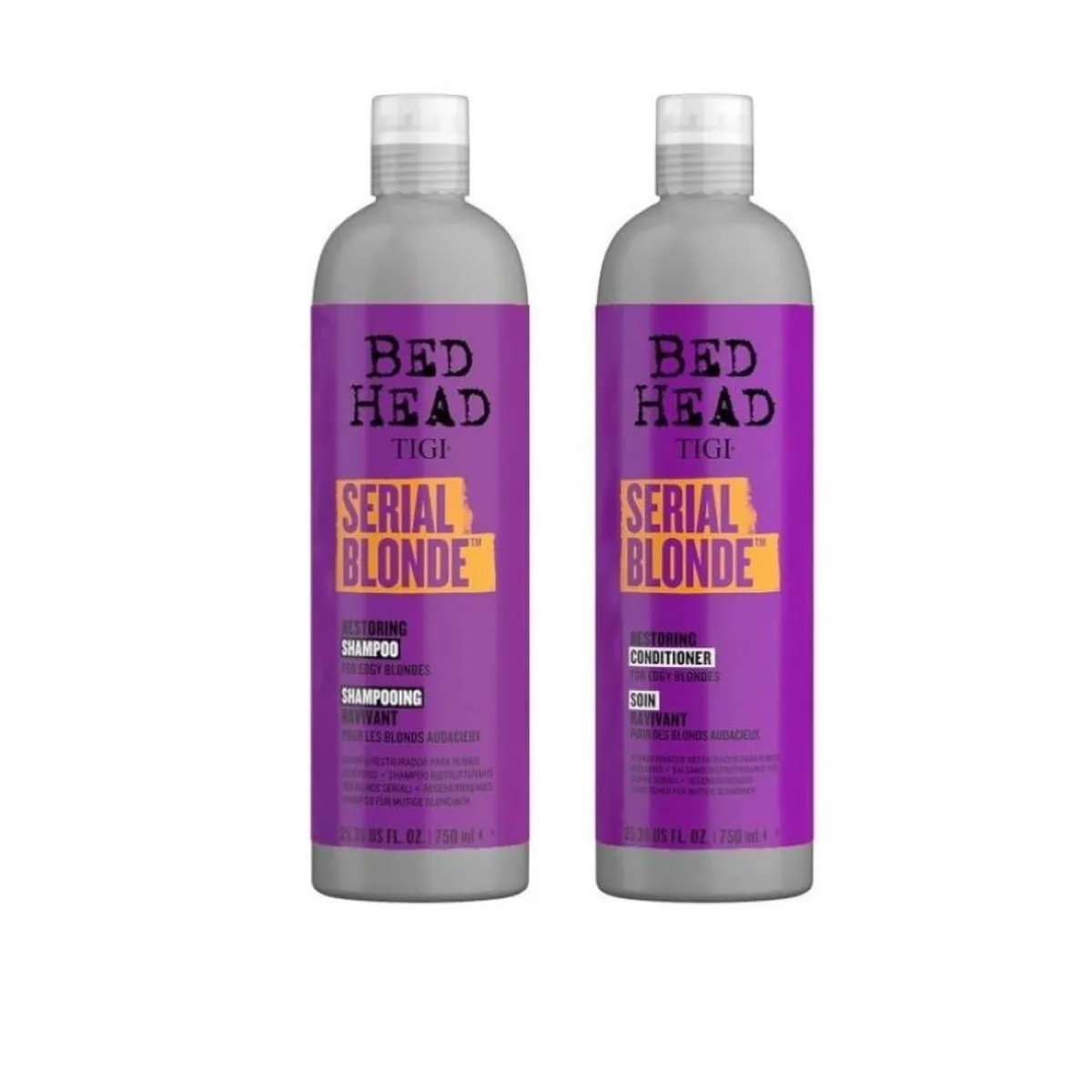 TIGI - Shampoo y Acondicionador para Rubios Serial Blonde Bed Head 750 ml
