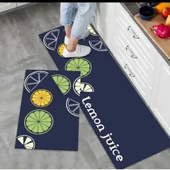 GENERICO - Pack 2 Alfombra De Cocina Antideslizante Piso Entrada De Baño