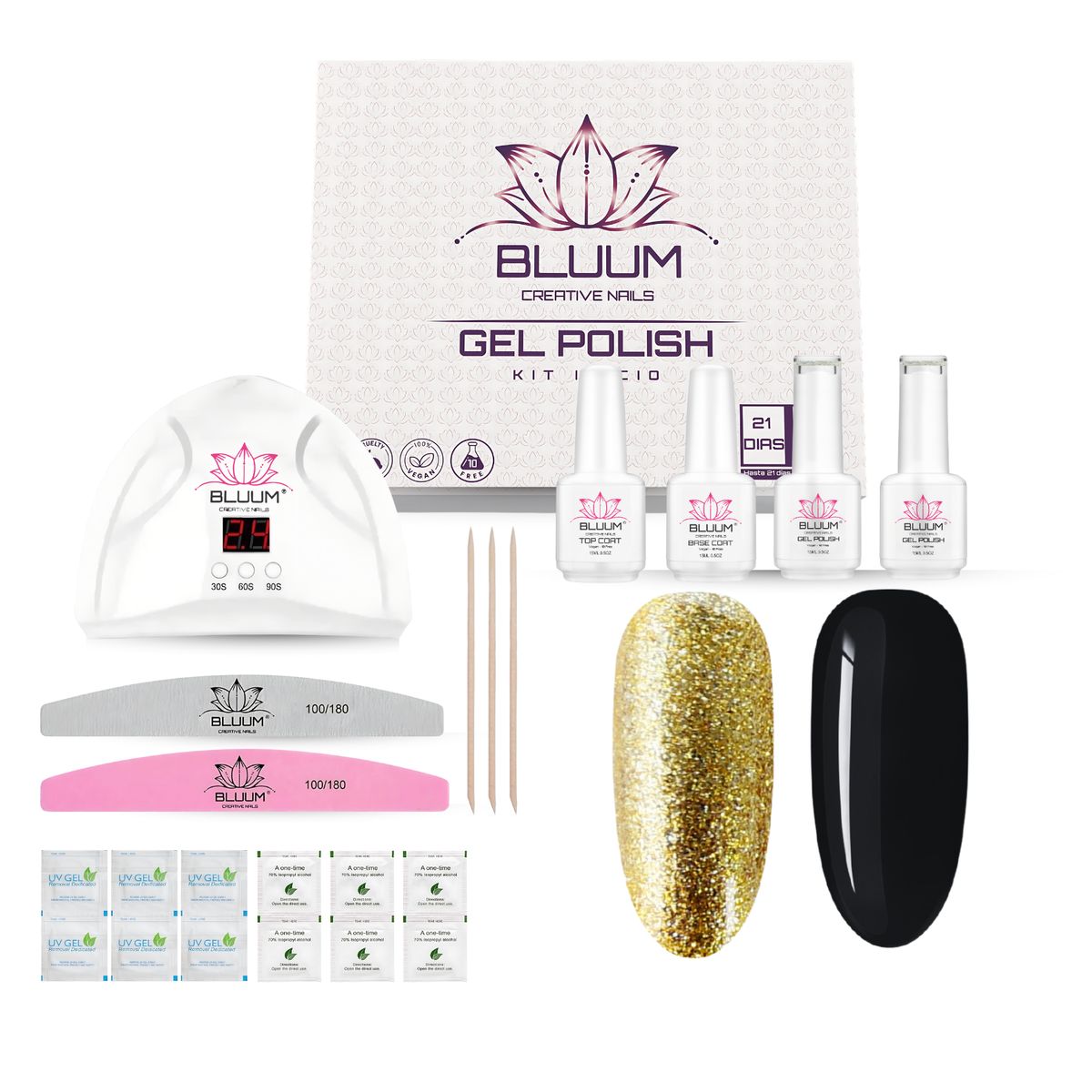 BLUUM - Kit De Esmaltado Permanente Profesional Bluum Creative Nails
