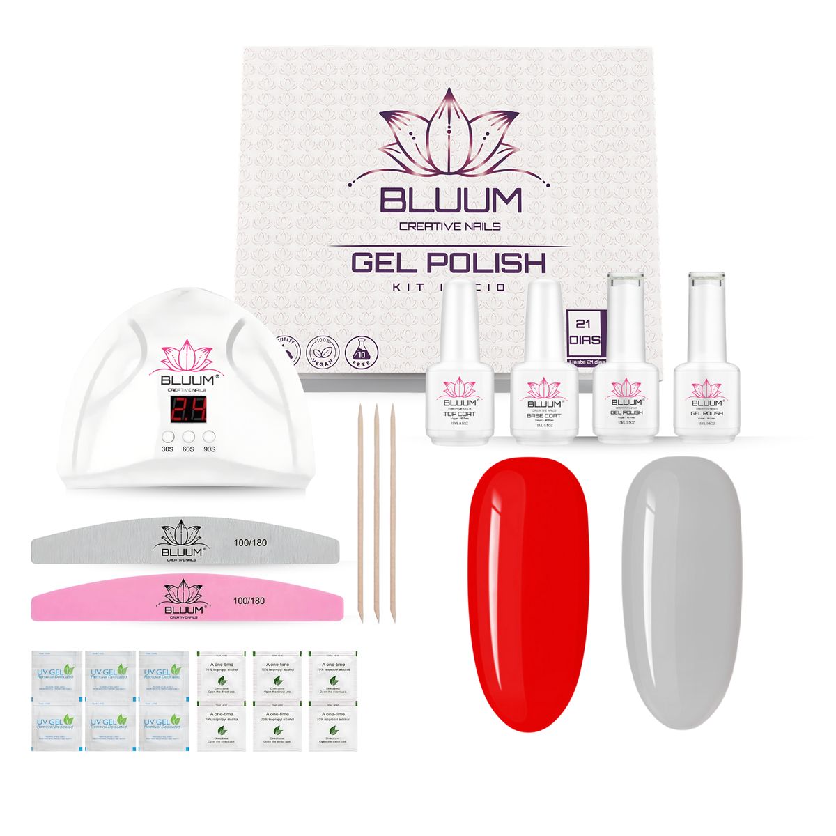 BLUUM - Kit De Esmaltado Permanente Profesional Bluum Creative Nails