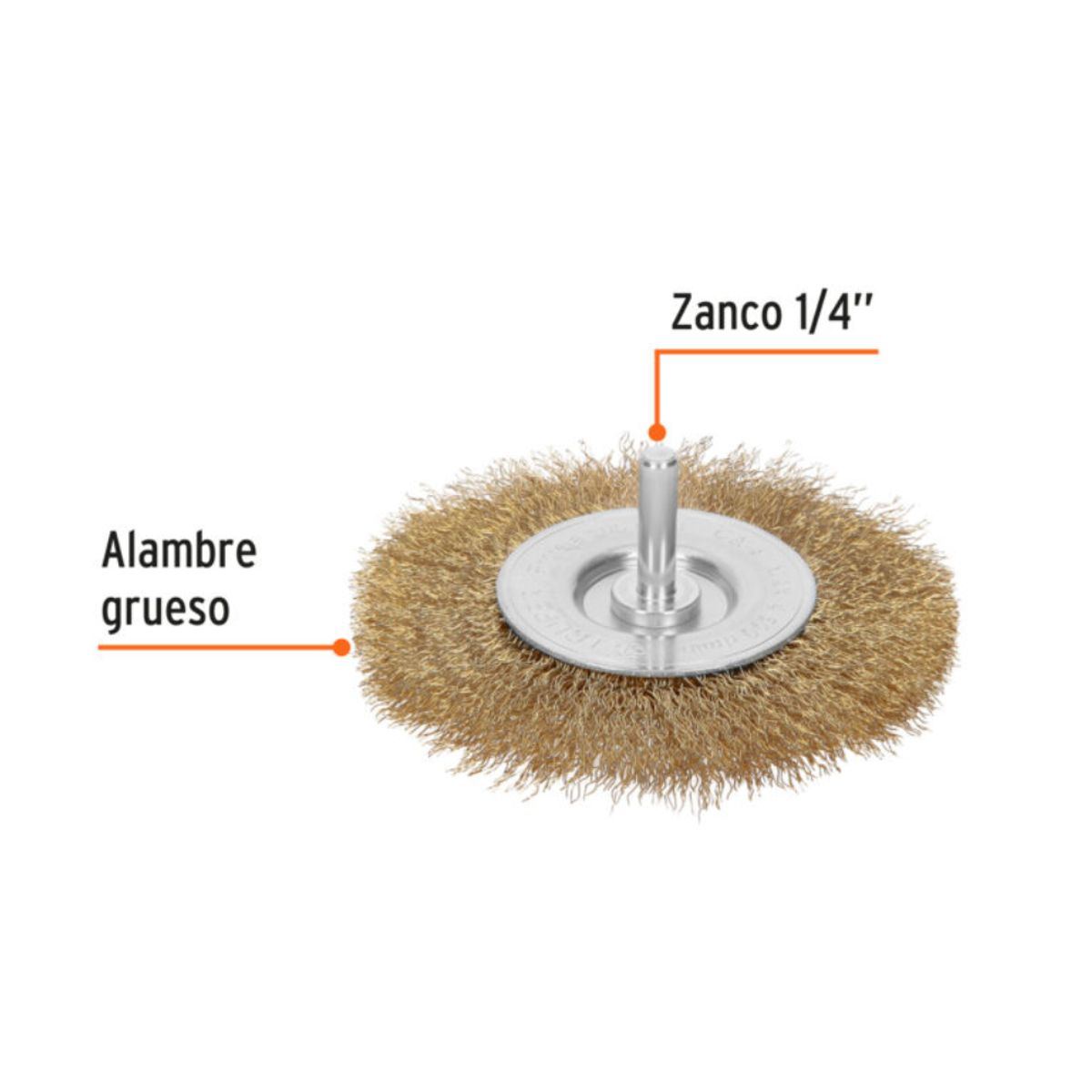 TRUPER - GRATA CIRCULAR CON VASTAGO 4 CA-4 TRUPER