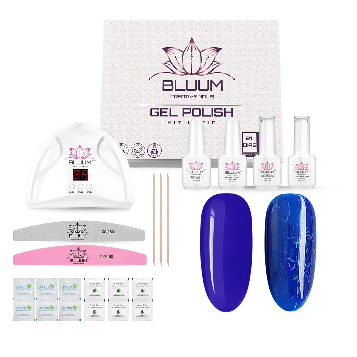 BLUUM - Kit De Esmaltado Permanente Profesional Bluum Creative Nails